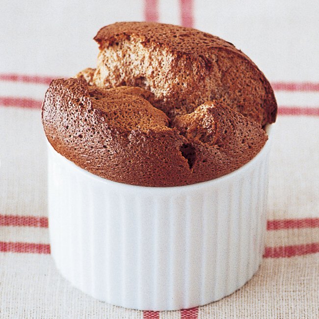 ホットチョコレートスフレのレシピ