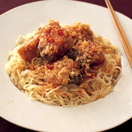 鮭の中華あえ麺