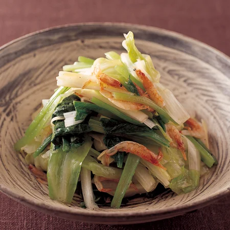 蒸し葉野菜のあえサラダ