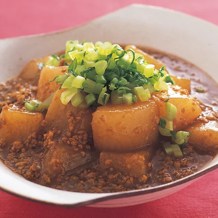 大根のカレーそぼろあん