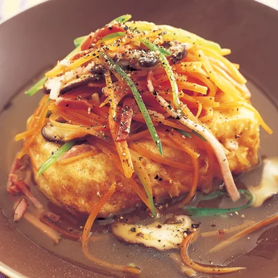 野菜あんかけ揚げ出し豆腐