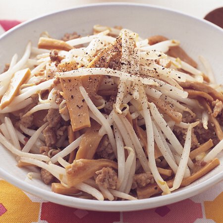 豚ひきのもやし炒め By藤井恵さんの料理レシピ プロのレシピならレタスクラブ