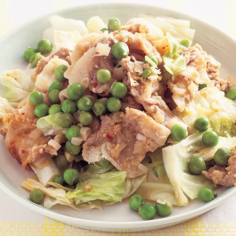 豚肉とキャベツのレンジ蒸し