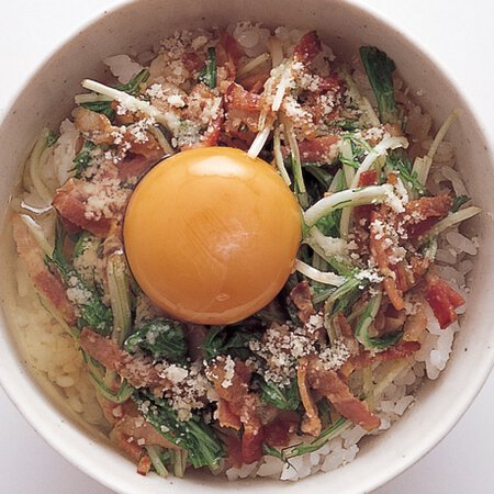 水菜ベーコン卵丼 By重信初江さんの料理レシピ プロのレシピならレタスクラブ