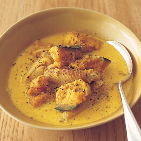 カレー風味のかぼちゃスープ By植松良枝さんの料理レシピ プロのレシピならレタスクラブ