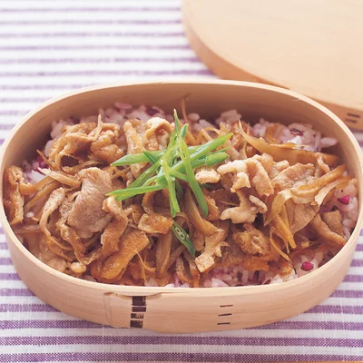 炒めいなりのっけずし弁当