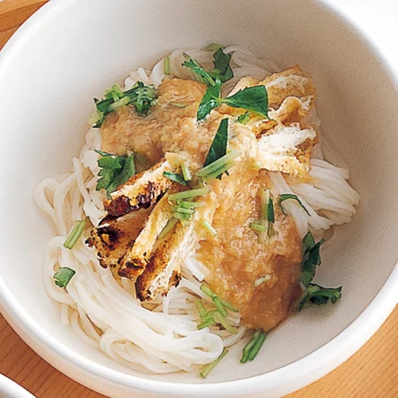 焼きお揚げ酢みそ麺