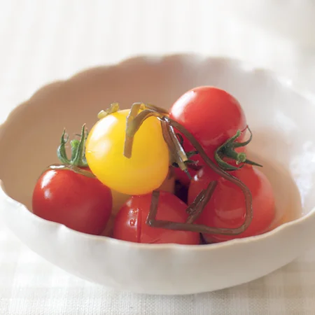 ミニトマトの塩昆布おひたし