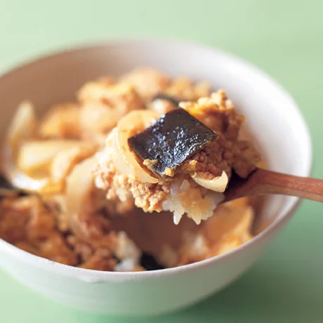 塩昆布親子丼