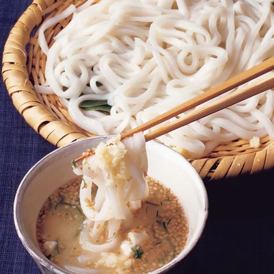 冷や汁つけうどん