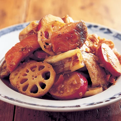鮭の焼き漬け