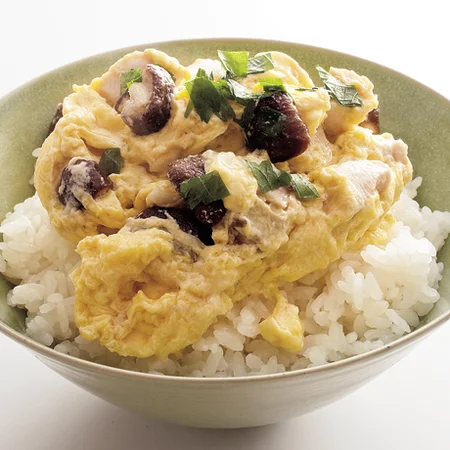 しいたけ入りふわふわ親子丼