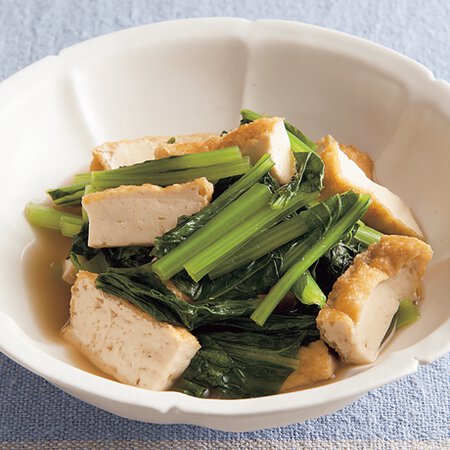 厚揚げと小松菜のさっと煮 By藤野嘉子さんの料理レシピ プロのレシピならレタスクラブ