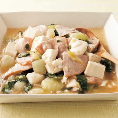 ハムと豆腐のうま煮