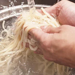 水にとってもみ洗い