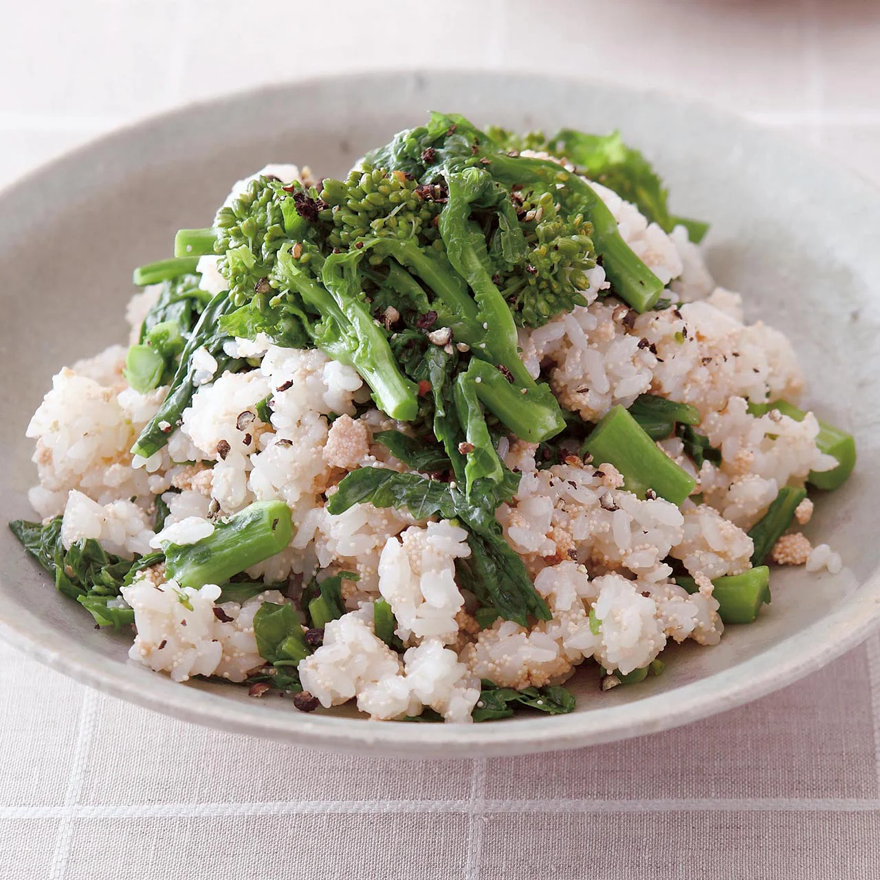 菜の花とたらこの混ぜご飯