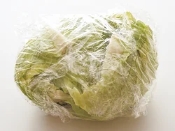 キャベツはラップで包んで加熱しておく。しんなりして豚肉などと重ねやすくなり、やわらかく仕上がる。