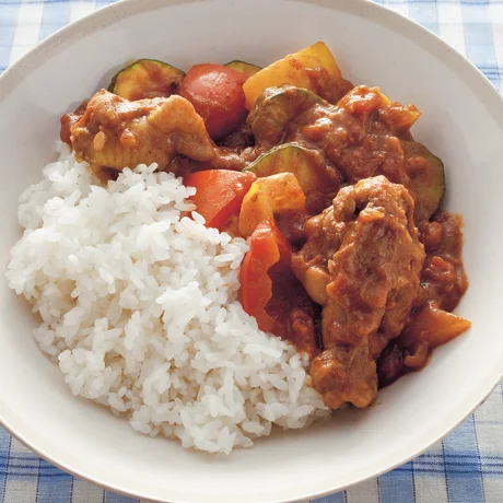 野菜たっぷりチキンカレー