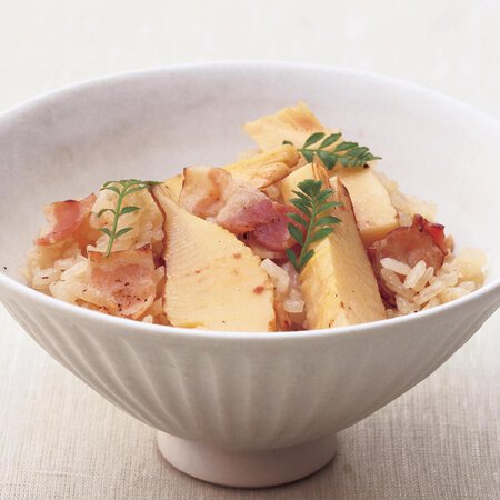 焼きたけのことベーコンの炊き込みご飯 By笠原将弘さんの料理レシピ プロのレシピならレタスクラブ