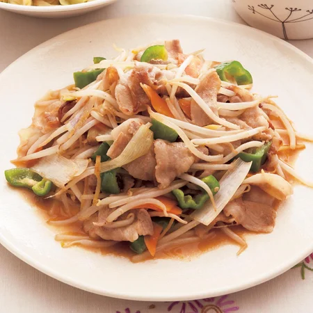 豚バラ肉ともやしのみそ炒め