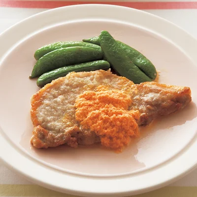 豚肉のソテーにんじんソース