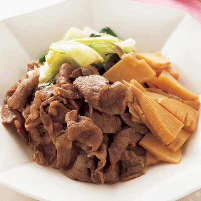 牛肉とたけのこの甘辛煮