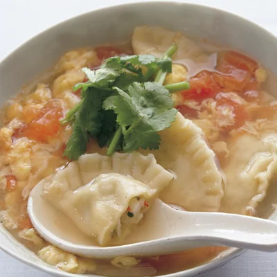 中華風スープ餃子