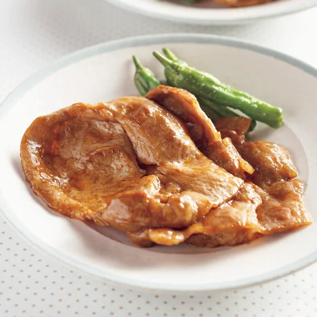 豚肉のソース照り焼き