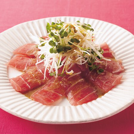 まぐろの和風カルパッチョ By鈴木薫さんの料理レシピ プロのレシピならレタスクラブ