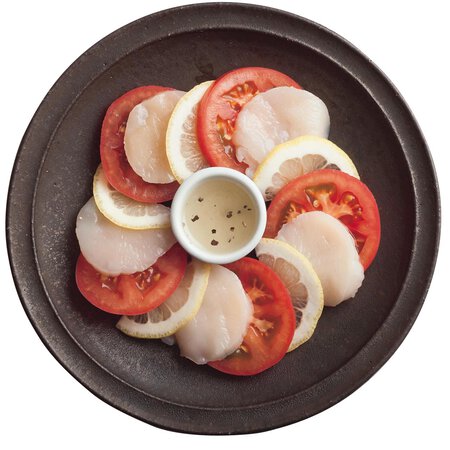 帆立とトマトのカルパッチョ By枝元なほみさんの料理レシピ プロのレシピならレタスクラブ