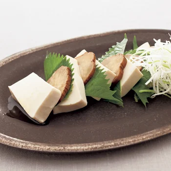 塩豆腐の和風カプレーゼ