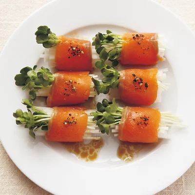 サーモンの野菜ロール