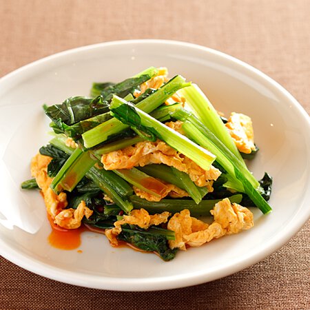 小松菜のピリ辛卵炒め By沼口ゆきさんの料理レシピ プロのレシピならレタスクラブ