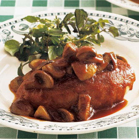 おからハンバーグのマッシュルームソース By藤井恵さんの料理レシピ プロのレシピならレタスクラブ