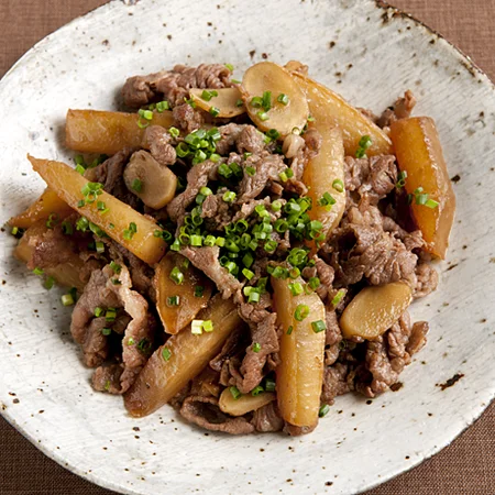 牛肉と大根の炒め煮