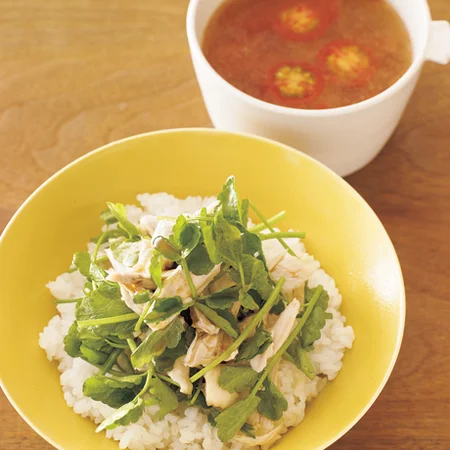 チキンサラダご飯セット