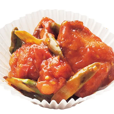 鮭とアスパラのトマト煮