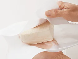 豆腐は水けをきり過ぎずに、口当たりなめらかに