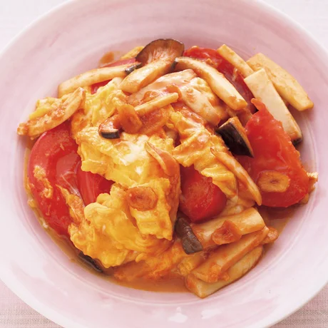 卵とトマトのガーリック炒め By石原洋子さんの料理レシピ プロのレシピならレタスクラブ