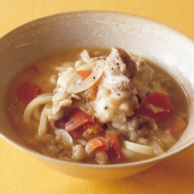 トマトチーズうどん