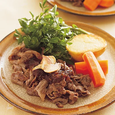ステーキ風牛肉炒め