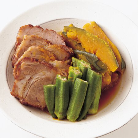 チャーシューと夏野菜のさっと煮 Byワタナベマキさんの料理レシピ プロのレシピならレタスクラブ