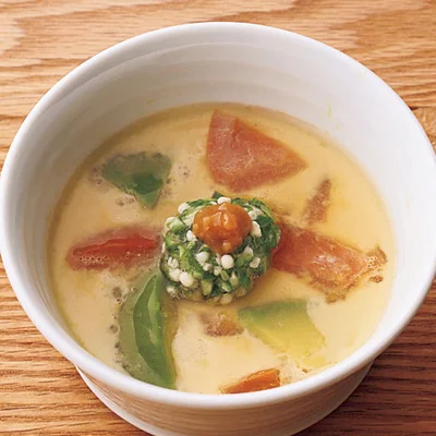 夏野菜の冷やし茶碗蒸し