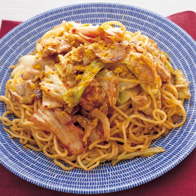 豚キムチ焼きそば