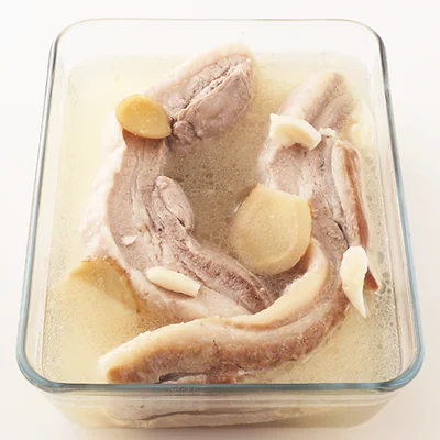 豚バラの塩にんにく煮