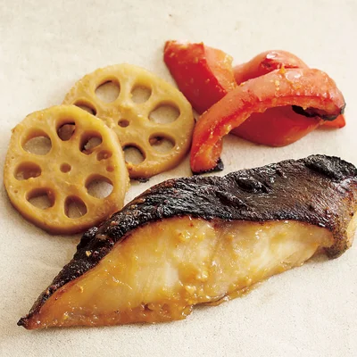 白身魚と彩り野菜のみそ漬け