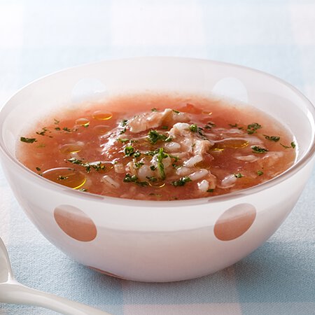 すりおろしトマトと押し麦のスープ By大越郷子さんの料理レシピ プロのレシピならレタスクラブ