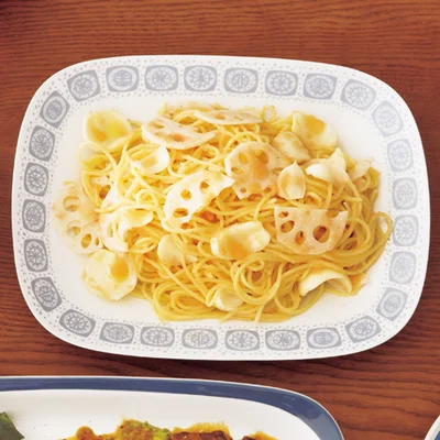 ゆりねのたらこパスタ