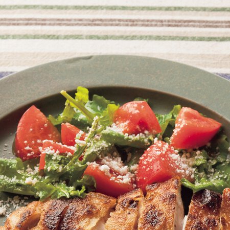 ヒラメのミラノ風ルッコラとトマト添え レシピ