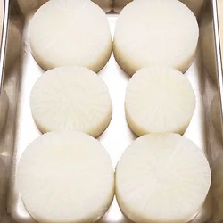 ゆでた大根は少し乾かす